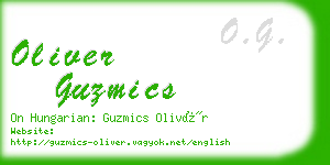 oliver guzmics business card